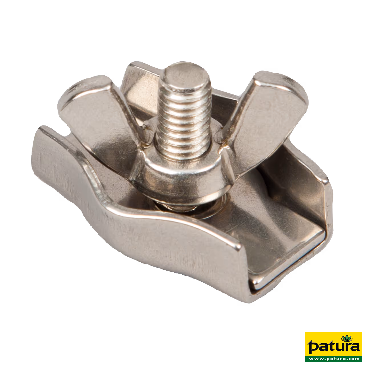 Raccord fixation cordes avec écrou papillon, inox, pour cordes jusqu'à 6 mm les 10