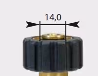 Raccord haute pression femelle M22 / femelle M22