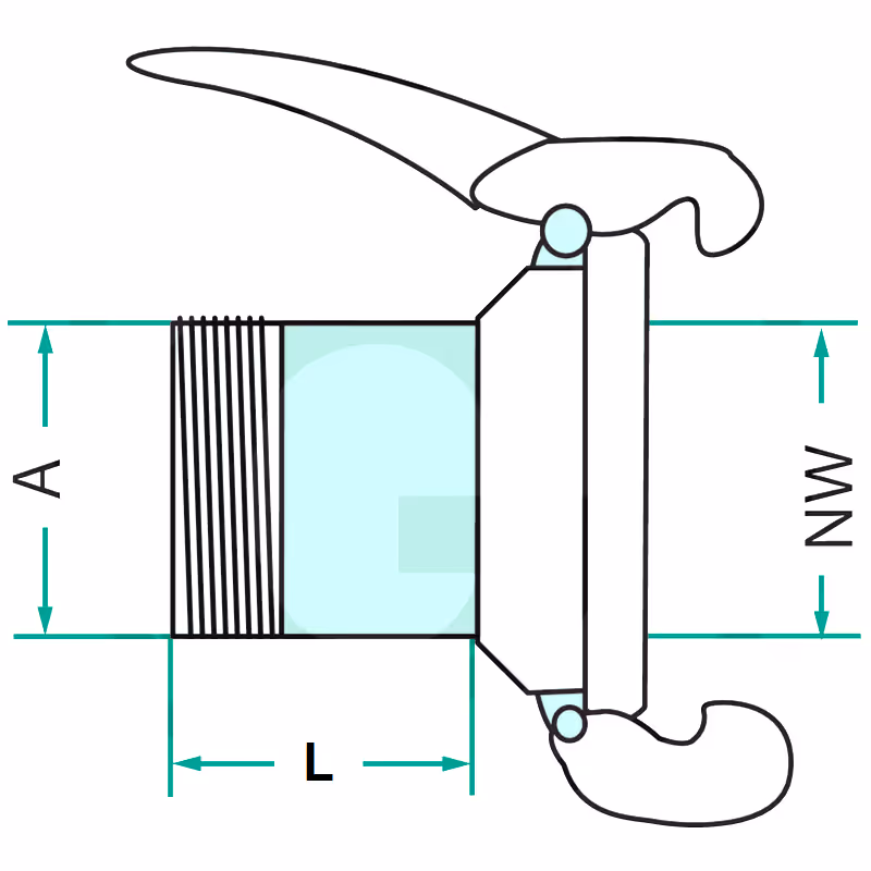 Raccord Italien femelle 6'' fileté 2''