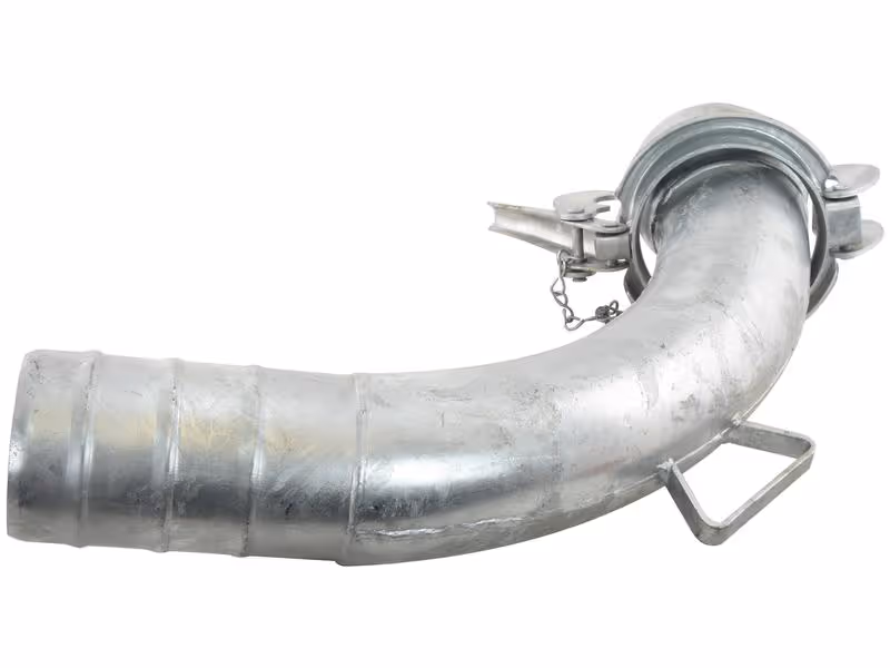 Raccord mâle / à emmancher, coudé 90° 5'' (133mm) x5'' (125mm) (Galvanisé)