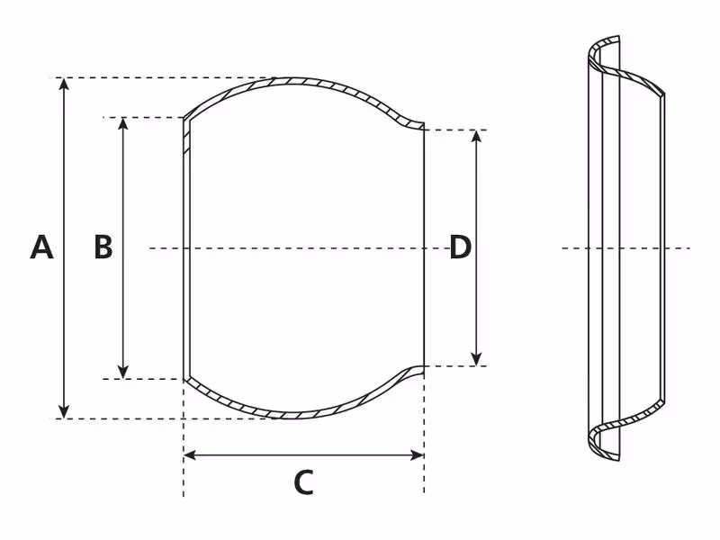 Raccord mâle à souder - 4'' (100mm) (Galvanisé)