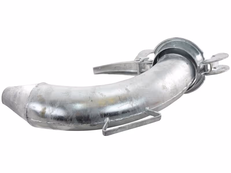 Raccord mâle/ cône d'épandage, coudé 90° 6'' (159mm) (Galvanisé)