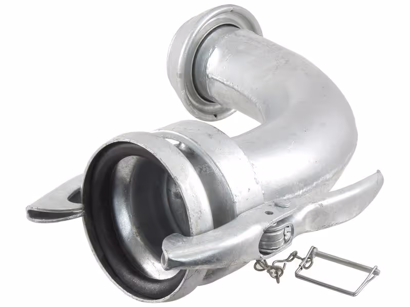 Raccord Mâle-Femelle, coudé 90° - 4'' (108mm) (Galvanisé)