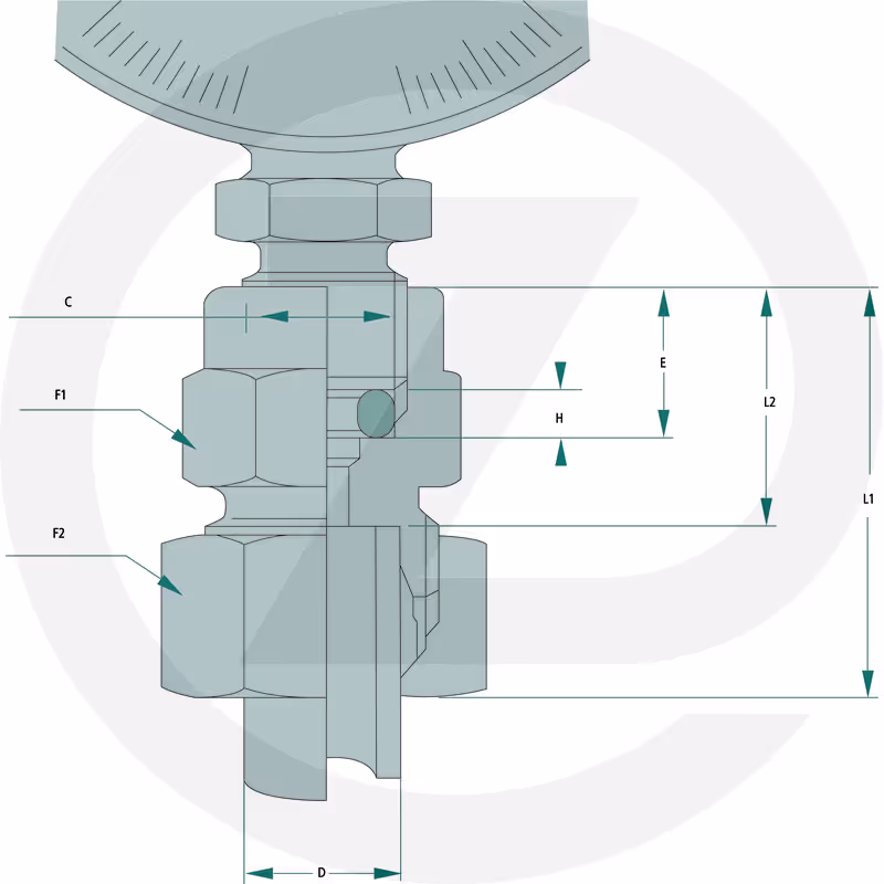 Raccord manomètre  MVR 8 L