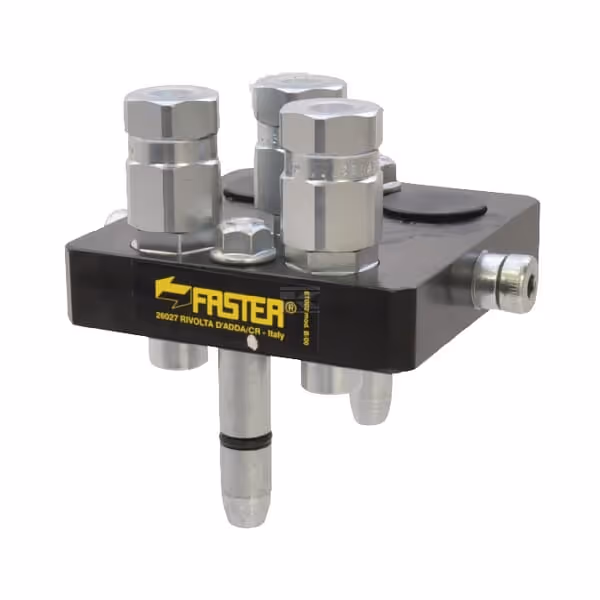 Raccord multiple DN06-3 x 9/Bouchon à section mobile 16" - 18 UNF