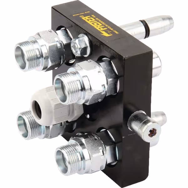Raccord multiple DN10-4 x 15L - M22x1,5 1 x bouchon de section mobile électrique