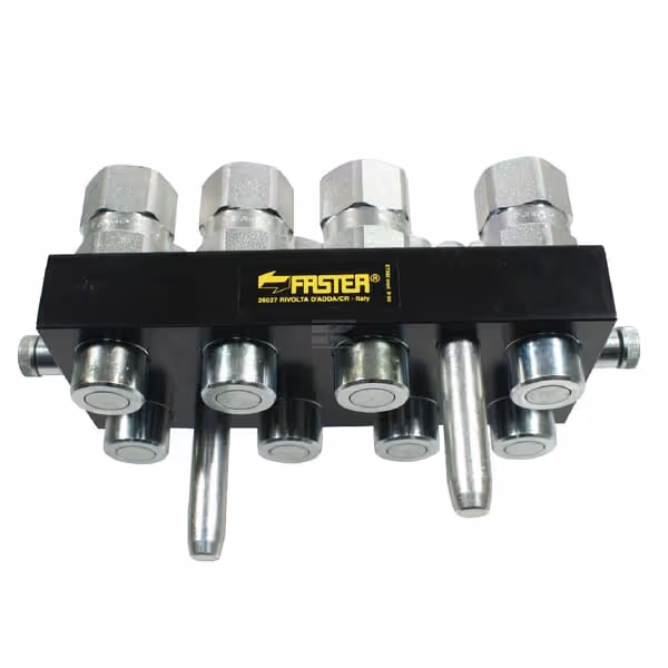 Raccord multiple DN12-8 x 1/2" BSPP prise amovible