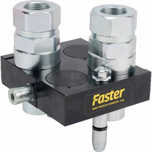 Raccord multiple DN20-2 x 3/4" BSPP prise amovible