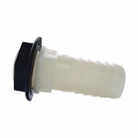 RACCORD PASSE CLOISON CANNELE TUYAU 25 MM