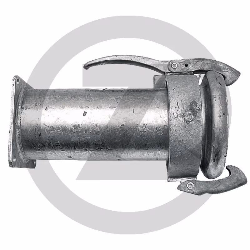 Raccord Perrot femelle 8'' DN200 avec bride 4 trous 180x180 mm
