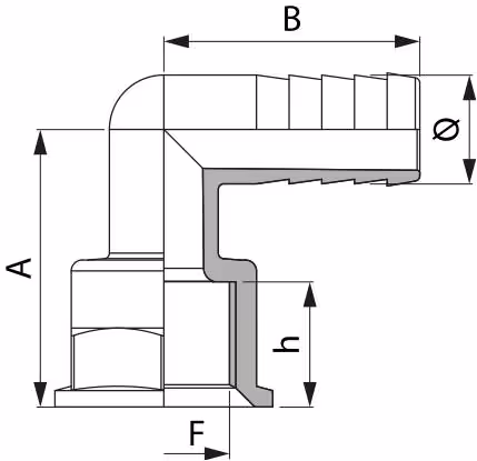 Raccord Pulvé 3/4 Diam 22