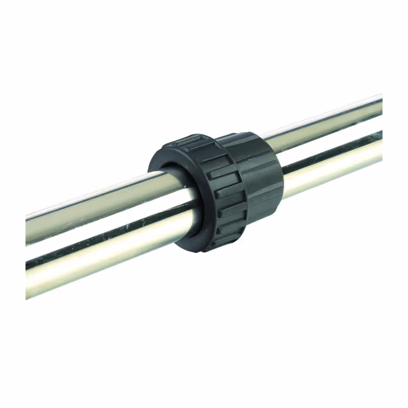 Raccord rapide plastique vissé pour tube inox complet Ø40mm