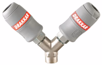 Raccord rapide y femelle (double direction) 1/4" s/blister