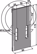 Grattoir rouleau packer Adaptable