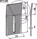 Grattoir rouleau packer Adaptable