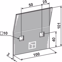 Grattoir rouleau packer Howard 8007090 Adaptable