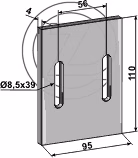 Grattoir rouleau packer Maschio 26100667 (22036) Adaptable