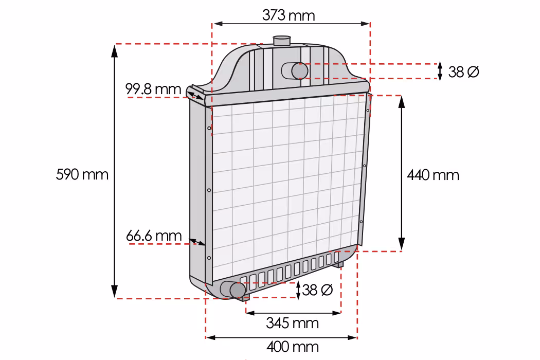 Radiateur 20D 181623M1 | Massey-Ferguson