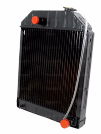 Radiateur A:600mm, B:472mm, C:66mm, D:38mm, E:45mm. Ford New Holland 84149859 adaptable