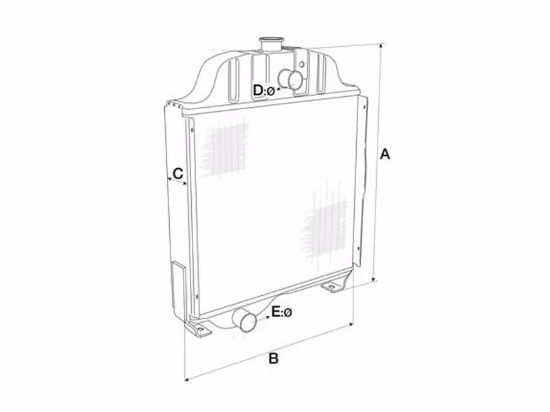 Radiateur - adaptable sur tracteurs New Holland, Case IH - ref 5172927
