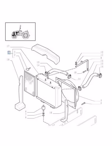 Radiateur 87290477 - New Holland