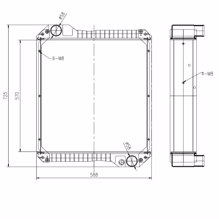 RADIATEUR EAU JCB REF 30/304000