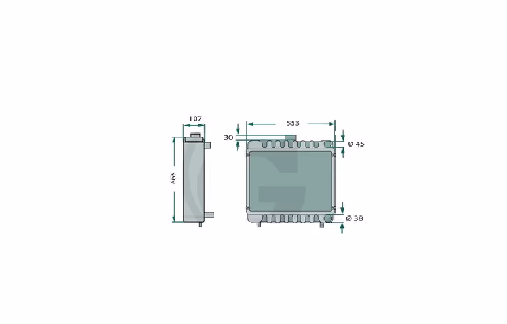 Radiateur Fiat 5161005 adaptable