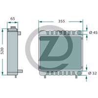Radiateur Ford 81805483, 957E8005 adaptable