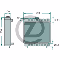 John Deere | Radiateur RE21894, AR79450, AR79541, AR90738