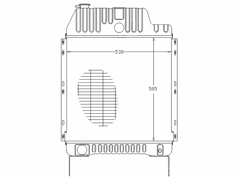 Radiateur Massey Ferguson 3618628M91 adaptable