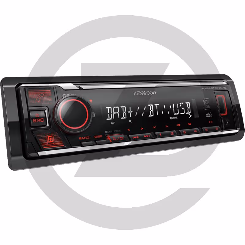Radio KMM-BT407DAB - Récepteur multimédia numérique avec Bluetooth et radio numérique DAB+