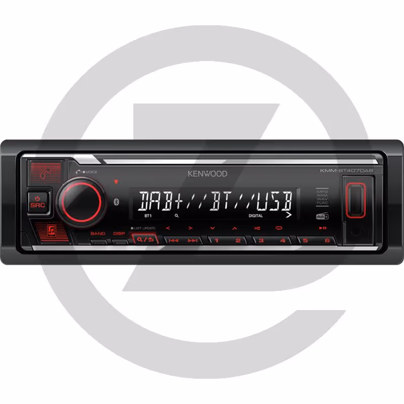 Radio KMM-BT407DAB - Récepteur multimédia numérique avec Bluetooth et radio numérique DAB+