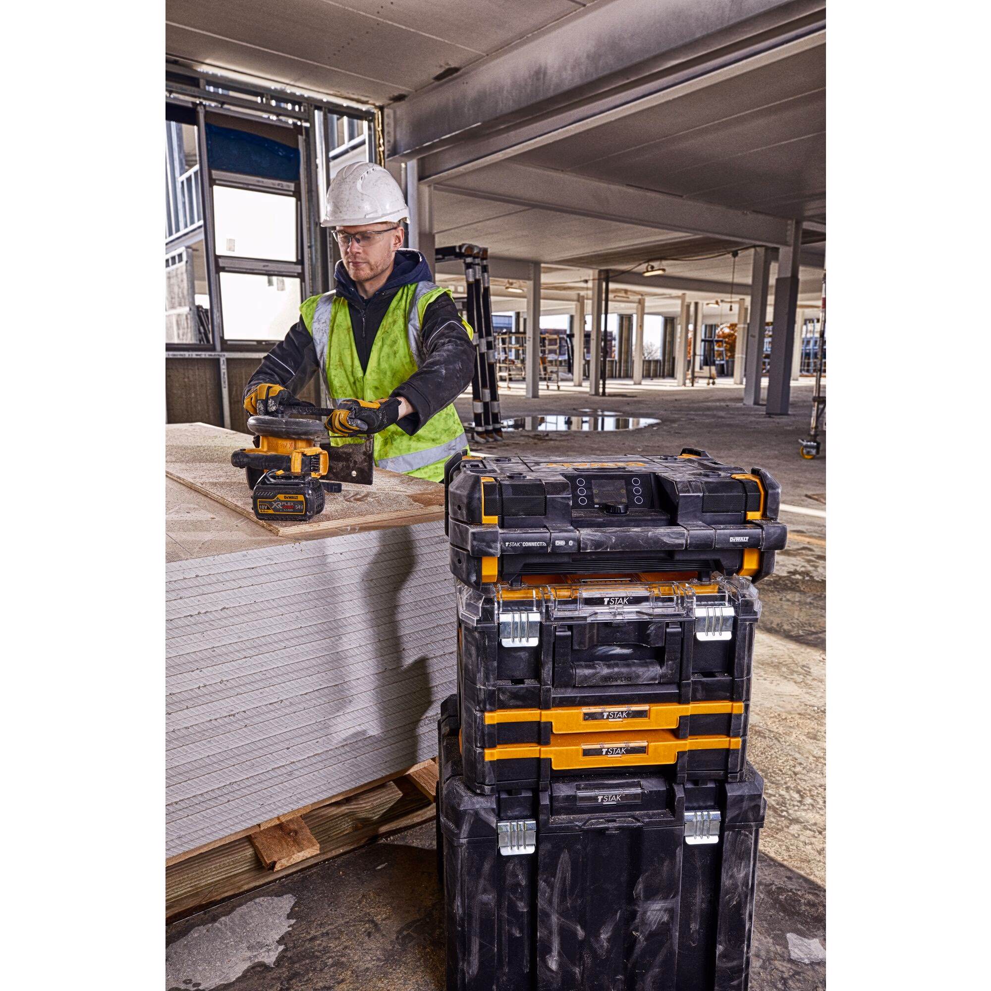 Radio TSTAK sur secteur ou batteries XR 12V / 18V / 54V