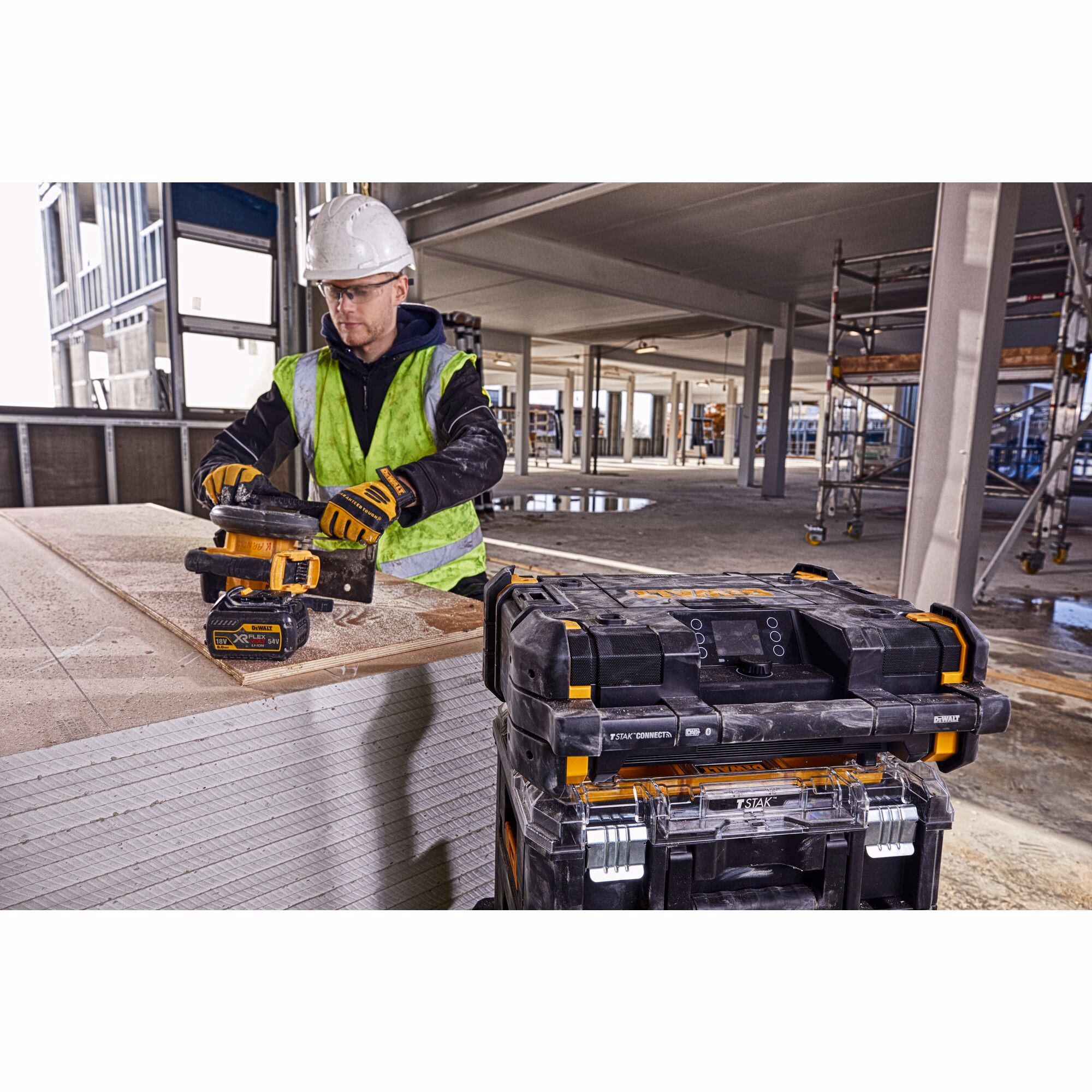 Radio TSTAK sur secteur ou batteries XR 12V / 18V / 54V