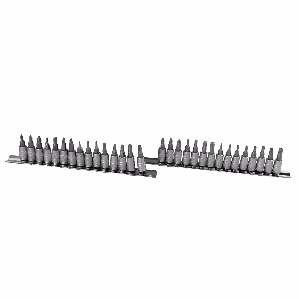 Rail a 30 douilles tournevis 1/4"