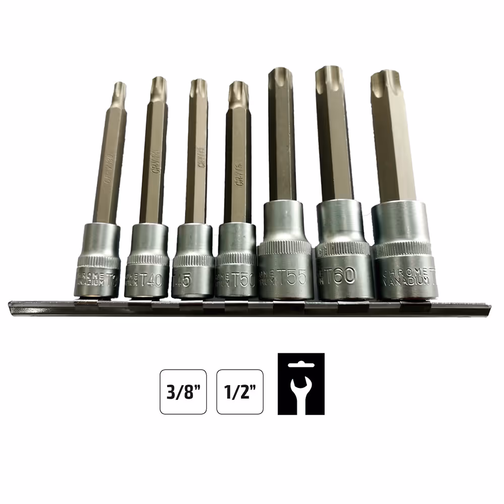 Rail a douilles torx 3/8" - 1/2"