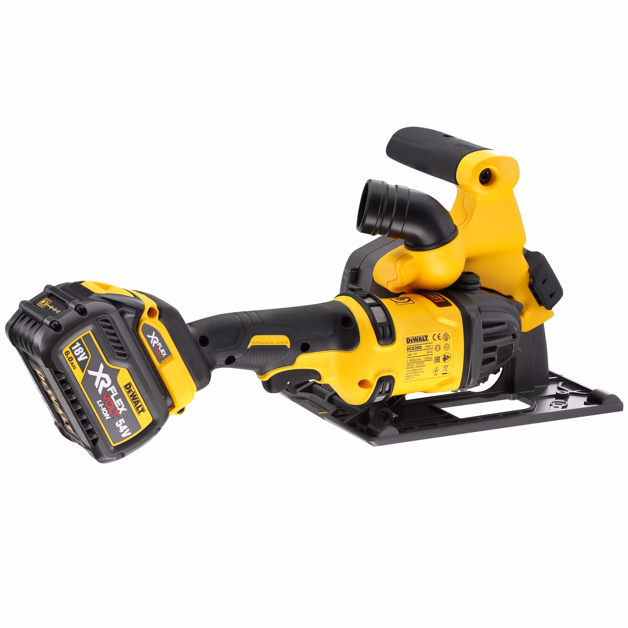 Rainureuse à béton XR FLEXVOLT 54V 2Ah Li-Ion Brushless