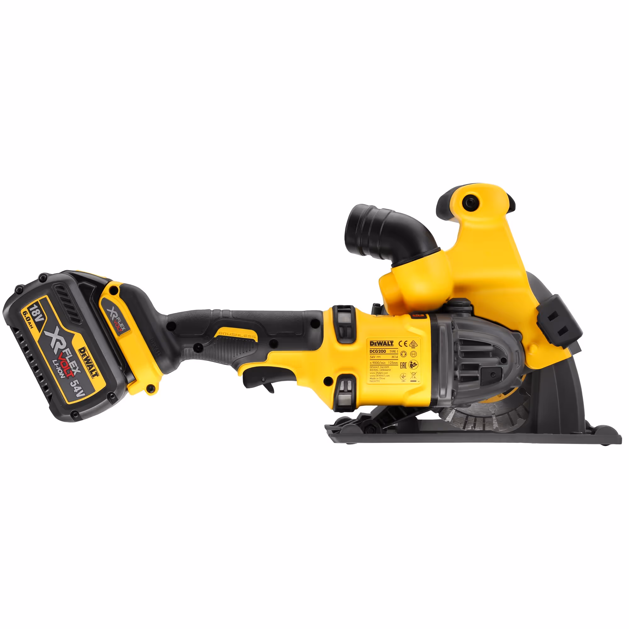 Rainureuse à béton XR FLEXVOLT 54V 2Ah Li-Ion Brushless