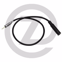 Rallonge d'antenne, longueur : 500 mm - fiche DIN 150 Ohm sur prise DIN 150 Ohm, blindage en tresse de cuivre