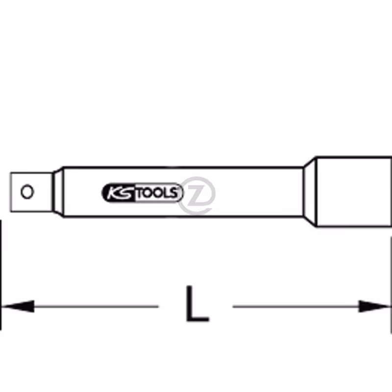 Rallonge isolée 3/8"", 125mm