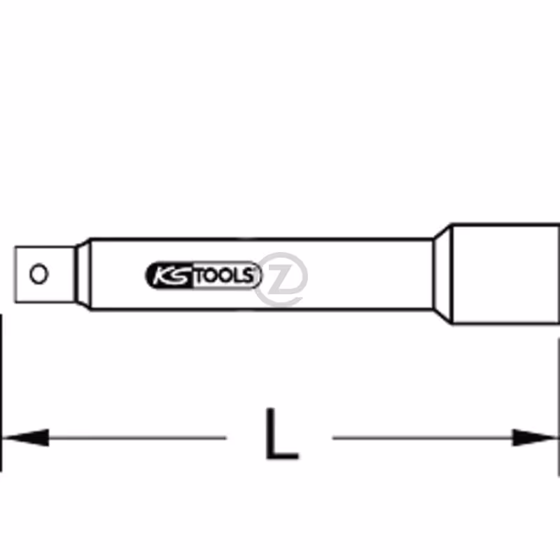 Rallonge isolée 3/8"", 250mm