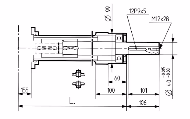 Rallonge L=780 312503 - Comer industrie