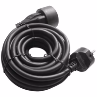 RALLONGE PROLONGATEUR ELECTRIQUE HO5VVF 3G1,5 2P+T MALE FEMELLE 16A NOIR 10M