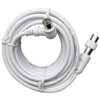 RALLONGE PROLONGATEUR TV MALE MALE 9,5MM+ADAPTATEUR FEMELLE FEMELLE 5M