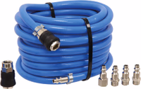 RALLONGE TUYAU AIR D10.MM 10M BLEUE + 5 RACCORDS
