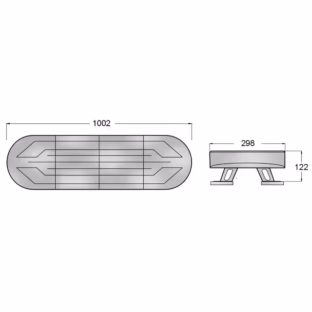 Rampe de signalisation magnétique LED solaire sans fil rechargeable Techni-power