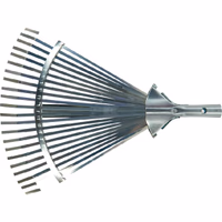 Râteau à gazon 22 dents, réglable sans manche