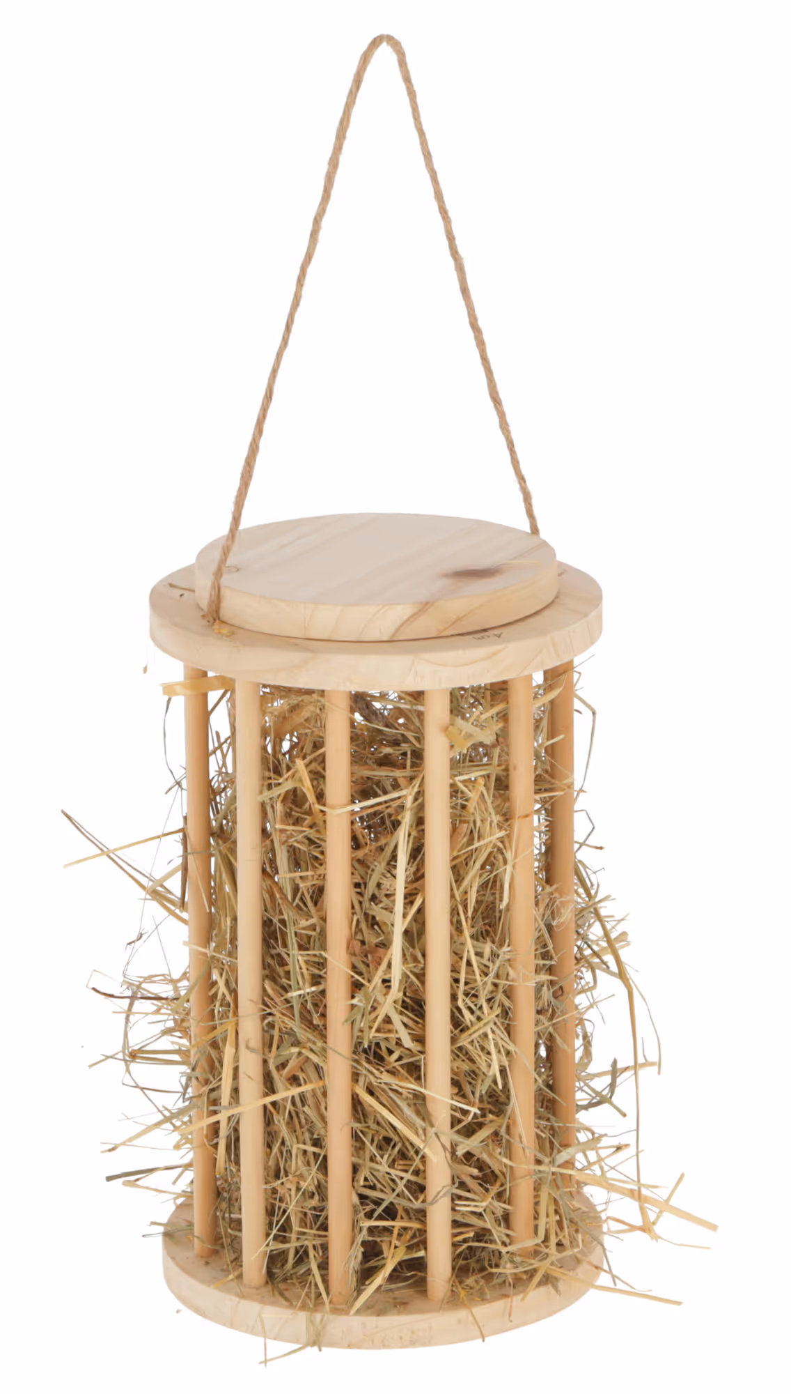 Râtelier à foin 3en1 rongeur bois, 25cm, Ø15cm