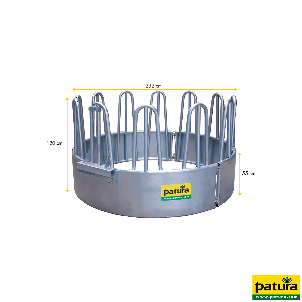 Ratelier circulaire, 12 places, diam. = 2,10 m, 3 pièces