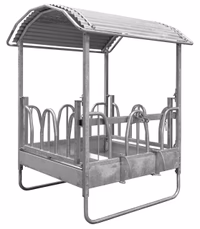 Râtelier rectangle Hobby galva, 150x150cm, 8 places